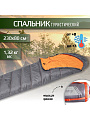 Спальный мешок кокон, 230х80 см, 3 °C, 8 °C, 2 слоя, полиэстер, холлофайбер, Bestway, 68103
