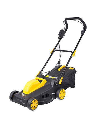 Газонокосилка электрическая, Huter, ELM-1400Т, 38 см, 35 л, 25-55 мм, 1400 Вт, 3200 об/мин, 70/4/6