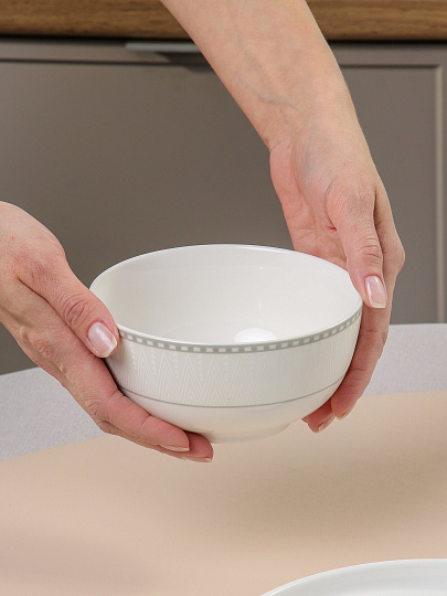 Салатник фарфор, круглый, 14х6 см, Iconic, Fioretta, TDB693