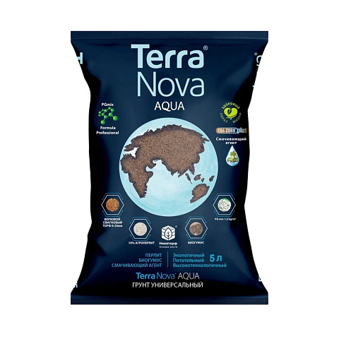 Грунт Terra Nova Aqua, универсальный, с биогумусом и перлитом, 5 л