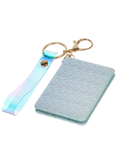 Зеркало карманное, 6.2х8.5 см, с брелоком, в ассортименте, Y4-11525