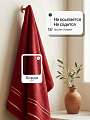 Полотенце банное 70х140 см, 100% хлопок, 420 г/м2, Азия, Silvano, бордо, Узбекистан - фото 4