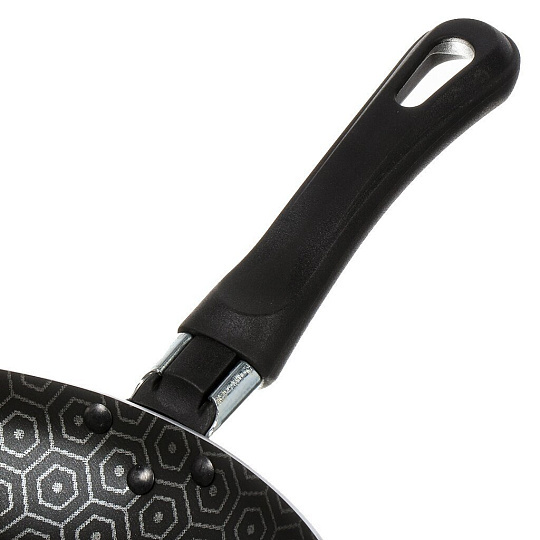 Сковорода алюминий, 24 см, антипригарное покрытие, Vari, В семье вкуснее, серая, VSV14124