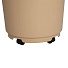 Бак для мусора пластик, 105 л, с колесами, 54х54х57 см, крышка-воронка, в ассортименте, Элластик-Пласт - фото 3