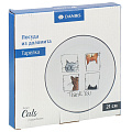 Тарелка доломит, 21 см, 21х21х2.3 см, круглая, Cats, Daniks - фото 4