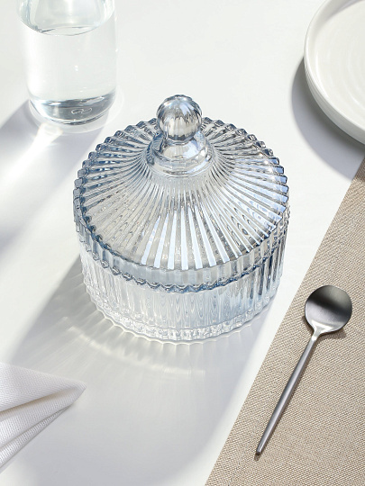 Сахарница 500 мл, стекло, 15х15 см, Y6-6484/B090009