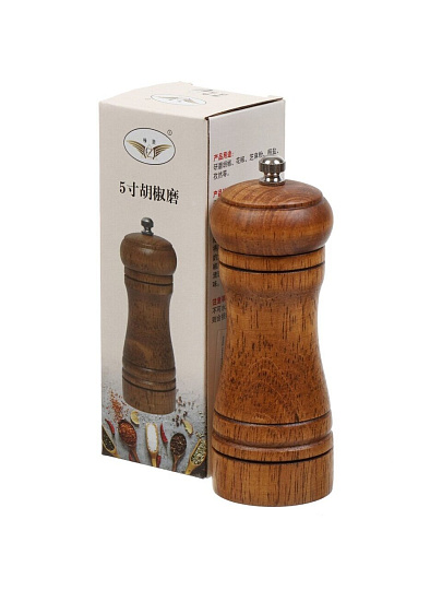 Мельница для специй дерево, металл, 13 см, Y4-5674