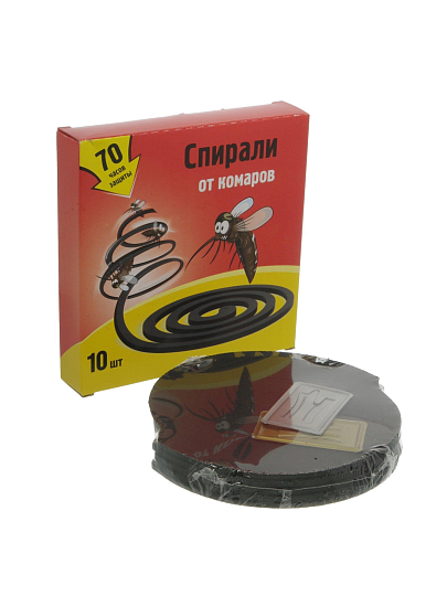 Репеллент от комаров, спираль, черные, Nadzor, 10 шт