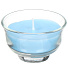Свеча декоративная, 5.5х3.5 см, в подсвечнике, 4 шт, голубая, стекло, 10195917 - фото 2