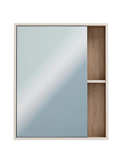Зеркало-шкаф дуб Бардолино, 60.7х14.6х68.4 см, ЯМебель, Лотос 60