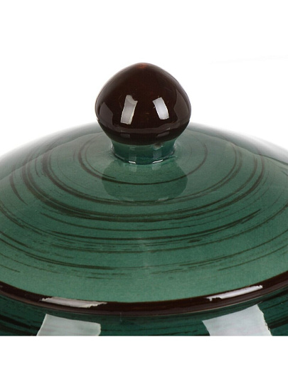 Горшок керамика, 0.4 л, Малахит, Y4-9036