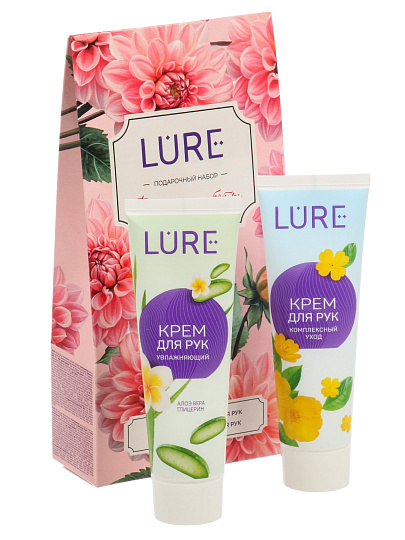 Набор подарочный для женщин, Lure, крем для рук, увлажняющий 75 мл, крем для рук, комплексный 75 мл
