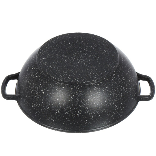 Казан алюминий, антипригарное покрытие, 4 л, Induction Гранит, с крышкой, Горница, Икн2832аг