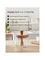 Банка для меда, стекло, 0.3 л, 9х7 см, с крышкой, Y4-9016 - фото 4
