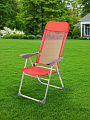 Кресло складное пляжное 60х60х112 см, красное, сетка, 100 кг, Green Days, YTBC048-3 - фото 4