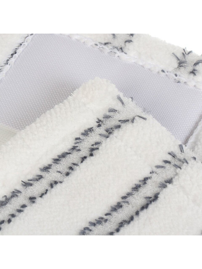 Насадка для швабры микрофибра, 43х13 см, плоская, прямоугольная, серая, Homver, Attack, 231202900/00