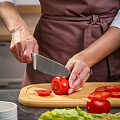 Доска разделочная бамбук, 39х24х1.5 см, с ручкой, прямоугольная, Daniks, H-2165L