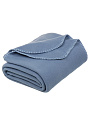 Плед 1.5-спальный, 110х150 см, флис, 100% полиэстер, Silvano, голубой однотонный - фото 11
