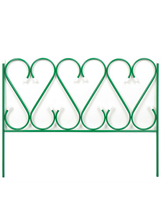 Забор декоративный металл, Изящный, 52х345 см, 5 секций