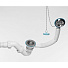 Сифон для ванны, 800 мм, 1 1/2-40, с выпуском, с переливом, круглый перелив, ИНКОПЛАСТ, SB0180 - фото 3