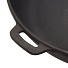 Сковорода чугун, 26 см, Maysternya, черная, T303C3, с крышкой, с деревянной ручкой, индукция - фото 4