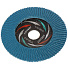 Круг лепестковый торцевой КЛТ2 для УШМ, LugaAbrasiv, диаметр 125 мм, посадочный диаметр 22 мм, зерн ZK100, шлифовальный - фото 2