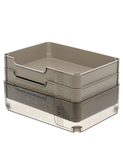 Полка универсальная, пластик, 4 секции, 39х28х102 см, на колесах, серая, Y4-11631