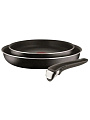 Набор сковородок алюминий, антипригарное покрытие, Tefal, 5 Ing Black, съемная ручка, 22 см, 26 см, 042 38 830 - фото 11