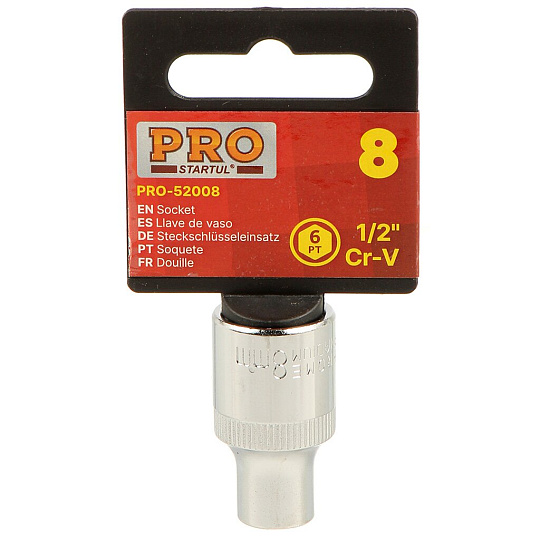 Головка торцевая 6-гранная 1/2&quot;, 8 мм, PRO-52008
