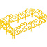 Забор декоративный пластмасса, Мастер сад, Ажурное, 25х300 см, желтый - фото 2