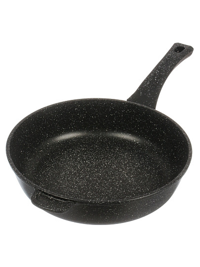 Сковорода литой алюминий, 28 см, антипригарное покрытие, Горница, Гранит Induction, пластиковая ручка, индукция, Ис2851аг