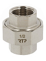 Американка 1/2&amp;quot;, г-г, никель, угловая, внутренняя резьба, индивидуальная упаковка, РосТурПласт