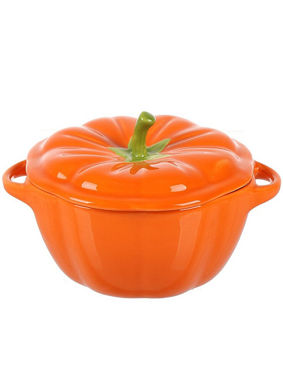 Горшок для запекания керамика, 0.45 л, Тыква, Y6-10218/Y4-9173