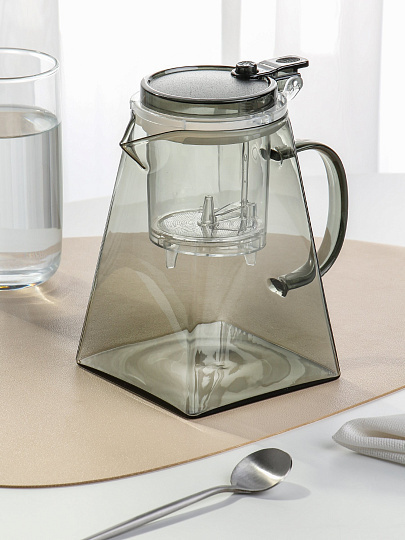 Чайник заварочный стекло, 0.95 л, с ситечком, B050093