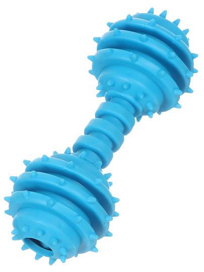 Игрушка для животных гантель, резина, 12х5 см, в ассортименте, Y4-11375