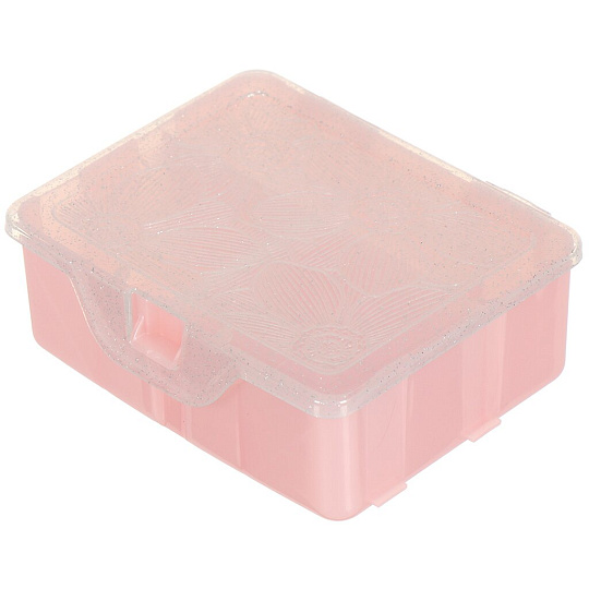 Органайзер для мелочей, Orchid, полипропилен, с разделителями, 11х9.5х4.2 см, XS, розовый, Keeplex, KL4013