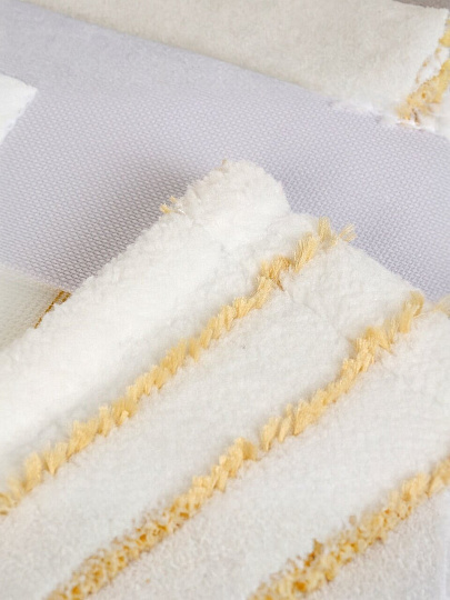 Насадка для швабры микрофибра, 43х13 см, плоская, прямоугольная, бежевая, Homver, Base, 231202100/00