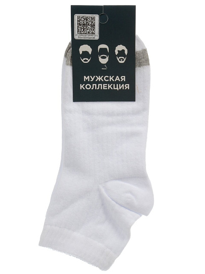 Носки для мужчин, хлопок, Красная ветка, белые, р. 27, С 198