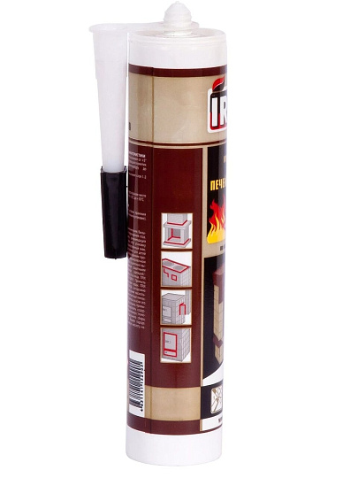 Герметик силикатный, для печей и каминов, Irfix, 20015, 310 мл, черный, термостойкий