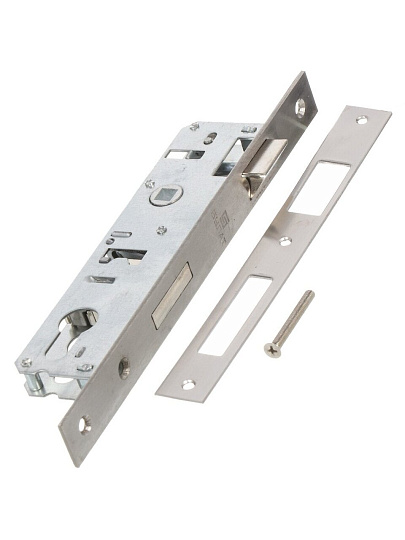 Замок врезной Булат, ЗВ 4-1.30.85.23.08, 15 886, без ручки, цилиндровый, универсальный, для узкопрофильных дверей