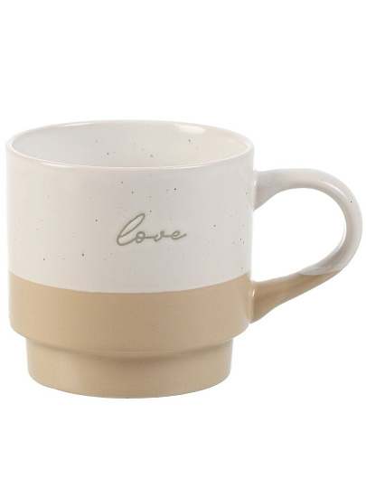 Кружка керамика, 380 мл, Лэвэл ап, B060767, в ассортименте