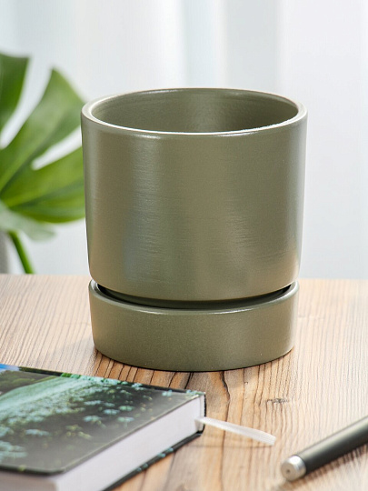 Горшок керамика, 0.9 л, форест, Берген № 2, 021682