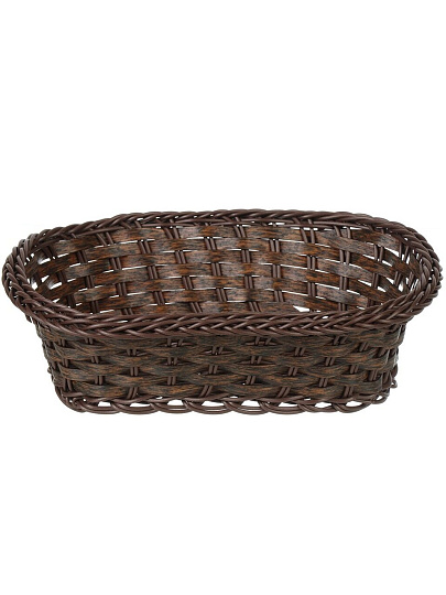 Корзина декоративная 27х19х8 см, овальная, плетеная, Y4-8899