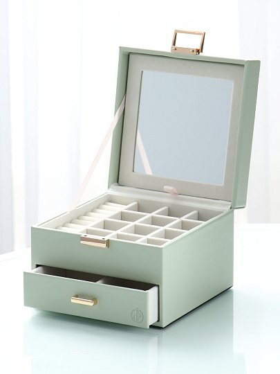 Шкатулка для украшений, полимер, 16х16х11 см, Y6-10582