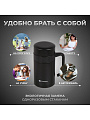 Термокружка нержавеющая сталь, пластик, 0.4 л, Daniks, колба нержавеющая сталь, черная ручка, черная, XYG-003-black - фото 11