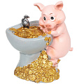 Фигурка декоративная Свинка, 8х9 см, в ассортименте, 398-273