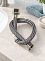 Подводка для воды 1/2&amp;quot;х0.4 м, г-г, сталь, полиамид, AquaLine