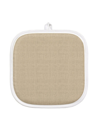 Прихватка 20х20 см, 100% хлопок, бежевая, Самойловский текстиль, Текстура