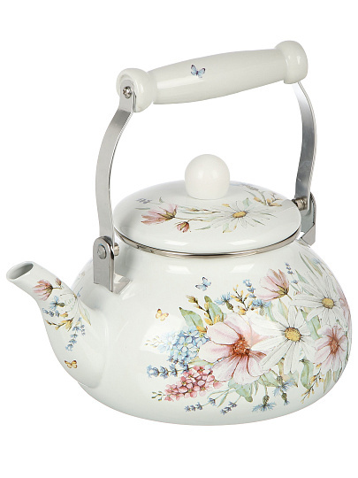 Чайник сталь, эмал, 2.5 л, Agness, Дворцовый парк, индукц, 934-431