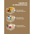 Корзина для хранения, 10 л, 25х29.4х18 см, прямоугольная, пластик, латте, Violet, Лофт, 850020 - фото 3